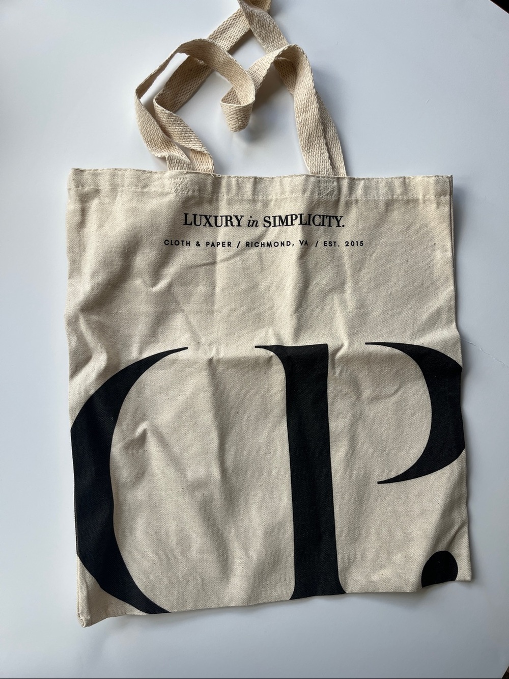 Luxury in Simplicity Canvas Tote Bag - Natural